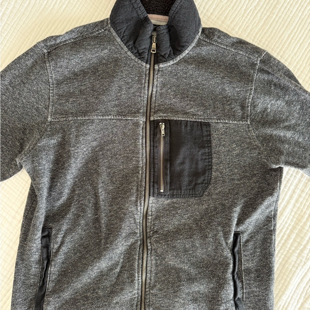 Banana Republic Gray and Black Lightweight Jacket